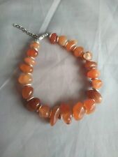 Orange stone bracelet for sale  CHATHAM