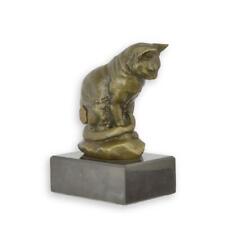 Bronze katzenskulptur marmorso gebraucht kaufen  Berlin