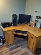 Oak corner desk for sale  BEXHILL-ON-SEA