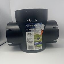 NDS Round Speed Drainage Catch Basin with Double Outlets Black Drain Catch Basin for sale  Shipping to South Africa