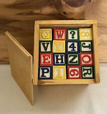 Vintage wood alphabet for sale  Harshaw