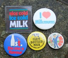 (botella de leche): preciosas insignias lácteas, usado segunda mano  Embacar hacia Argentina