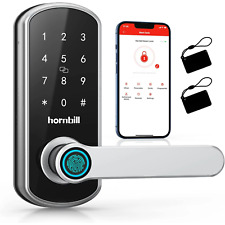 Hornbill Bluetooth Keyless Fingerprint Smart Door Lock, Keypad Handle + Key Fobs for sale  Shipping to South Africa