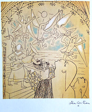 Jean cocteau litografia usato  Roma