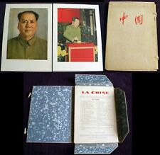 1954 CHINA ilustrado estojo dobrável álbum fotos de propaganda comunista Mao Zedong comprar usado  Enviando para Brazil