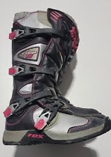 Used, Fox Racing Women's COMP 5 Motocross Riding Boots Black/Pink US Size  6 (EU 37.5) for sale  Shipping to South Africa