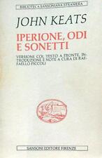 Iperione odi sonetti usato  Italia