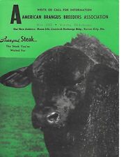 Farm Brochure - American Brangus Cattle - Breed Characteristics c1950's (F8429), used for sale  Shipping to South Africa