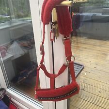 Headcollar red silver for sale  SELBY