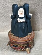 Vintage Apco Choir Nun Rotating Music Box Pedestal Base AS IS READ, used for sale  Shipping to South Africa