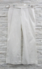 Pantalones náuticos de marinero Ralph Lauren Black Label $798 blancos algodón pierna ancha 8, usado segunda mano  Embacar hacia Argentina