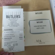 Butlers geschenkkarte gutschei gebraucht kaufen  Brokstedt