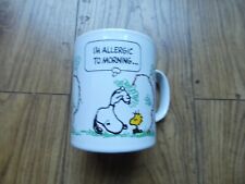 Snoopy mug allergic for sale  SALE