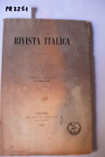 Rivista italica volume usato  Italia