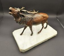 Antique bronze elk for sale  San Jose