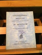 Beethoven quatuor opus d'occasion  Rennes