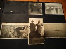 Lote de fotos 1912 Nueva York y Bermudas Vista. También página de álbum de la Estatua de la Libertad segunda mano  Embacar hacia Argentina