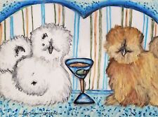 Silkies drinking martini for sale  Colbert