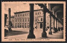 Imola, Piazza Vittorio Emanuele and monument to the fallen, postcard , used for sale  Shipping to South Africa
