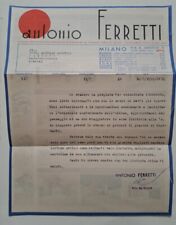 Lettera antonio ferretti usato  Italia