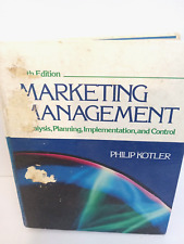 1988 libro de gestión de marketing de Philip Kotler sexta edición tapa dura segunda mano  Embacar hacia Argentina