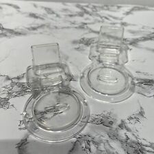 Taza de té y platillo caballete soporte de exhibición hecho en EE. UU. Juego de 2 transparentes vintage segunda mano  Embacar hacia Argentina