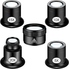 Lupa Monocular Portatil de 5 Piezas Para Joyeros Lupa Con Bucles Para Ojos Nueva comprar usado  Enviando para Brazil