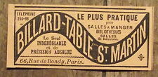Publicité ancienne billard d'occasion  Beaumont-de-Lomagne