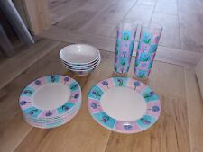 Melamine dinner set for sale  DROITWICH