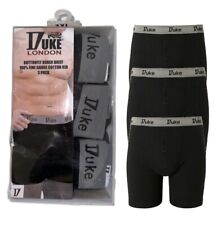 Pacote com 3 cuecas boxer Duke London masculinas shorts algodão stretch roupas íntimas tamanhos grandes, usado comprar usado  Enviando para Brazil
