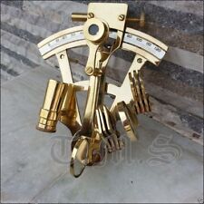 New Solid Brass Sextant Nautical Working Instrument Astrolabe Ship Maritime Gift for sale  Shipping to South Africa