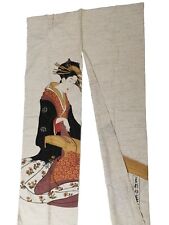 Geisha japanese curtain for sale  LONDON