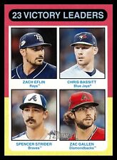 2024 Topps Heritage 310 Chris Bassitt / Spencer Strider / Zach Eflin / Zac Galle comprar usado  Enviando para Brazil