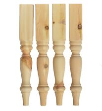 RUSTIC Solid Pine 55*55*425mm Farmhouse Coffee Table Legs Set of 4 Wooden R55FHC, used for sale  Shipping to South Africa