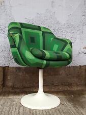 Silla de comedor silla de tulipán años 70 silla vintage de la era espacial verde años 70 segunda mano  Embacar hacia Mexico