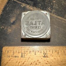 Printing Block “ The Atlas Portland Cement Co. 30 Broad St. New York “ ￼ for sale  Shipping to South Africa