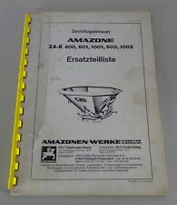 Catálogo de Piezas Amazone Separador Centrífugo Za-E 400 601 1001 602 , Soporte: segunda mano  Embacar hacia Argentina