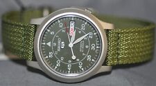 Seiko 5 Series relógio militar automático mostrador verde pulseira de lona verde SNK805 comprar usado  Enviando para Brazil