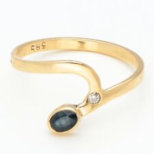 Gold sapphire ring for sale  TROWBRIDGE