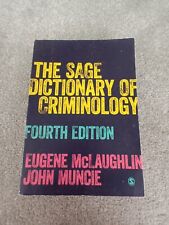 Sage dictionary criminology for sale  PONTYCLUN