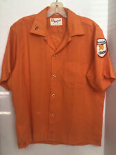 Camisa de boliche vintage 1950 laranja rara Brunswick King Louie Coach - Média comprar usado  Enviando para Brazil