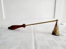 ❤️RARO Vintage EXTINTOR DE SNUFFER DE VELA ARTICULADO Latão ALÇA DE MADEIRA  comprar usado  Enviando para Brazil