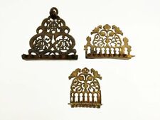 3 x HANNUKAH BIRDS MENORAH NORTH AFRICA MOROCCO 1940 VINTAGE MENORA SEFARDI OLD for sale  Shipping to South Africa