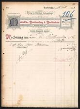 Rechnung karlsruhe 1892 gebraucht kaufen  Berlin