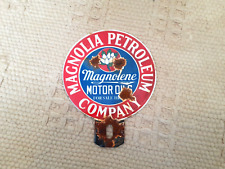 A Vintage American Enamel Advertising Sign Magnolia Petroleum for sale  Shipping to South Africa