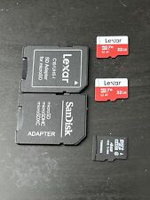 Lote de tarjetas SD Lexar de 32 GB, adaptadores para tarjetas SD, usado segunda mano  Embacar hacia Argentina
