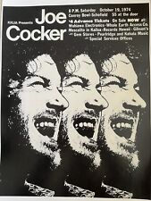 🔴 JOE COCKER 1974 Havaí 🌴 Pôster de concerto RARO!!️ comprar usado  Enviando para Brazil