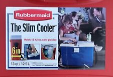 Rubbermaid The Slim Cooler - Vermelho 13QT 12,5L com alça vintage 2002 comprar usado  Enviando para Brazil