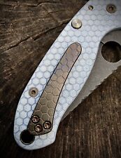 CUSYOM Spyderco Para 3 - Button Lock! Rock Textured S45VN, Hex G10 And Ti Clip for sale  Shipping to South Africa