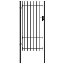 Puerta de puerta de valla de jardín Gecheer con espiga de acero 3,3'x6,6' negra, césped G8K4 segunda mano  Embacar hacia Mexico